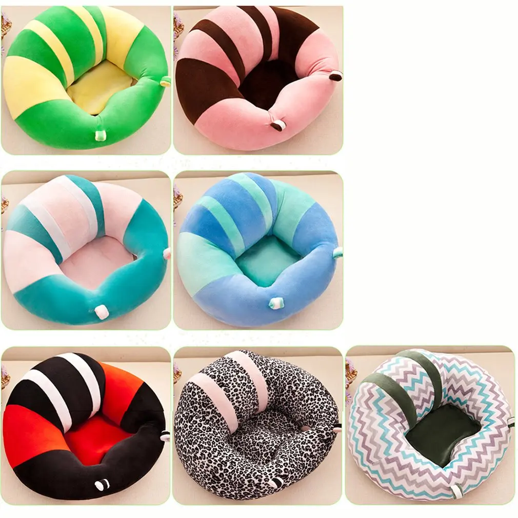 Baby Support Seat Plush Soft Baby Sofa Infant Learning To Sit Chair Keep Sitting Posture Comfortable For 0-3 Months Children
