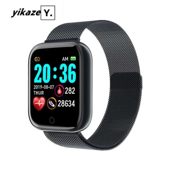 

Y68S Smart Watch Women Men Sport Smartwatch Fitness Tracker Heart Rate Blood Pressure Monitor Waterproof Watches for Android IOS