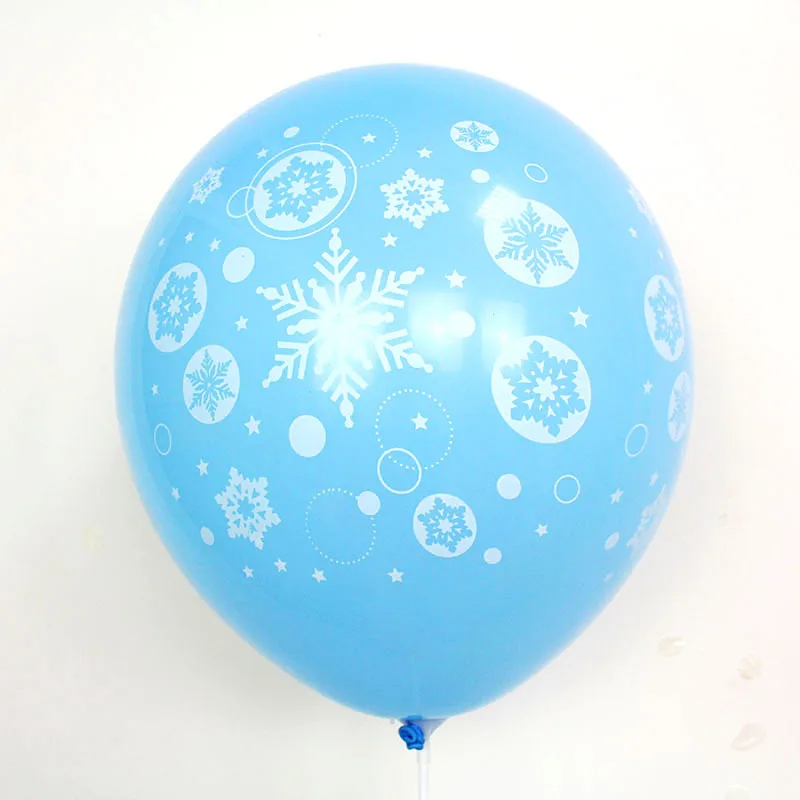 10 шт рождественские латексные шары Замороженные снежинки прозрачные воздушные шары на день рождения вечерние рождественские украшения счастливые новогодние вечерние украшения