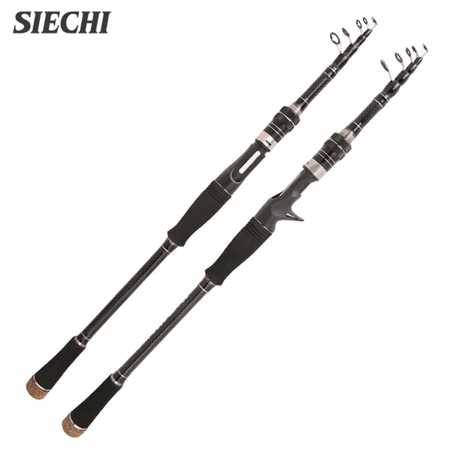 Fishing Rod Spinning Telescopic Ultralight  Telescopic Spinning Rod Carbon  Cork - Fishing Rods - Aliexpress