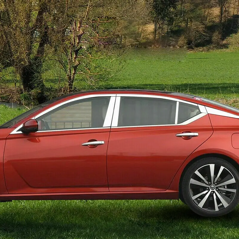 Для Nissan Altima стальной верхний верхнее окно и средний столб крышка порога 16 шт
