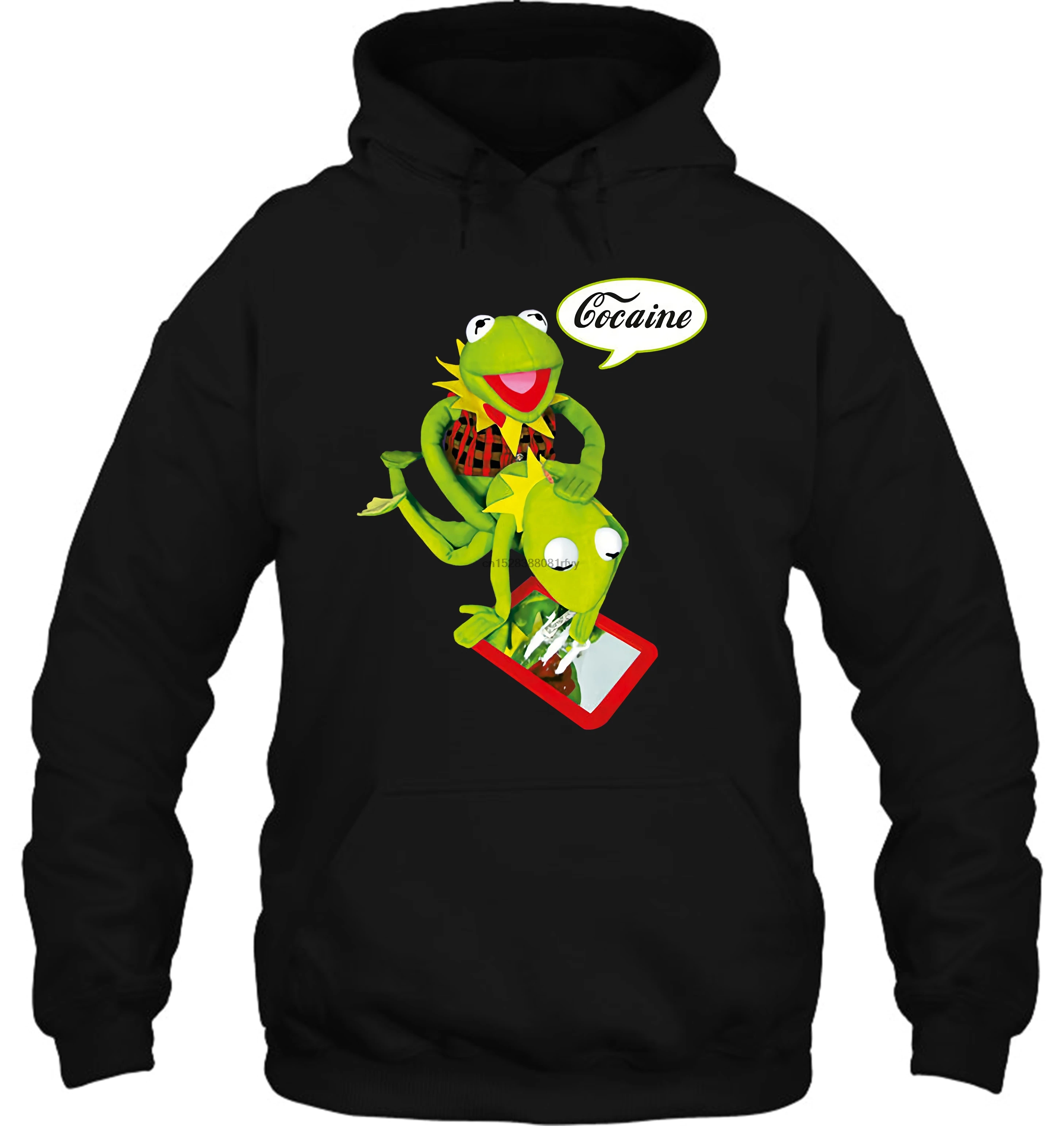 Мужская толстовка Kermit Cocain вечерние, как веер Размер S Xxl модная одежда Горячая тема женская уличная одежда