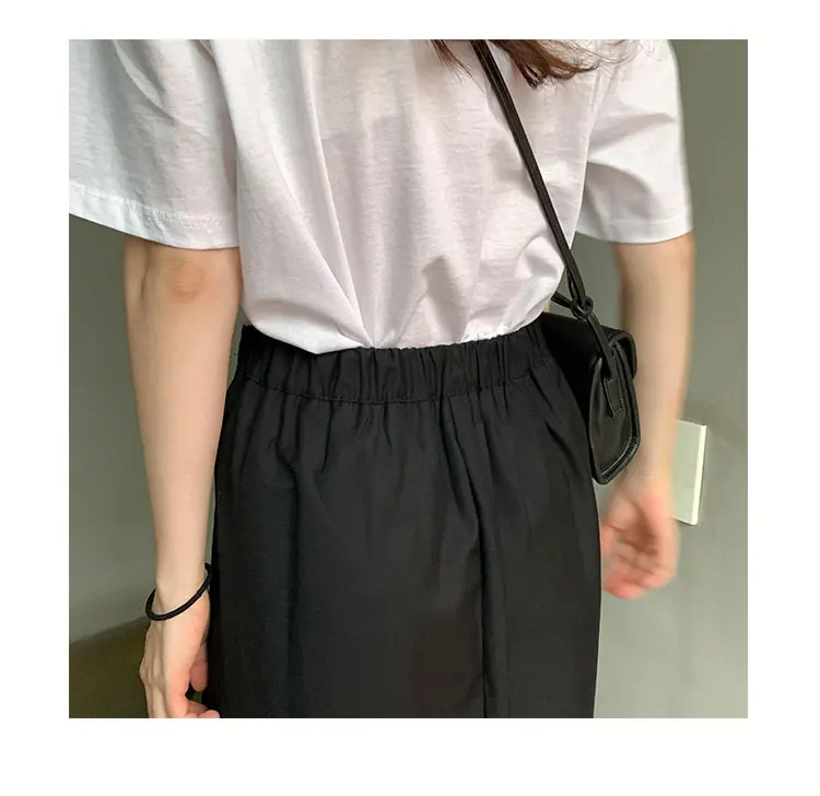 Японская уличная одежда Харадзюку Faldas Mujer Moda, высокая талия, цвета хаки, черный, плиссированные юбки средней длины, Женская винтажная элегантная юбка для девушек