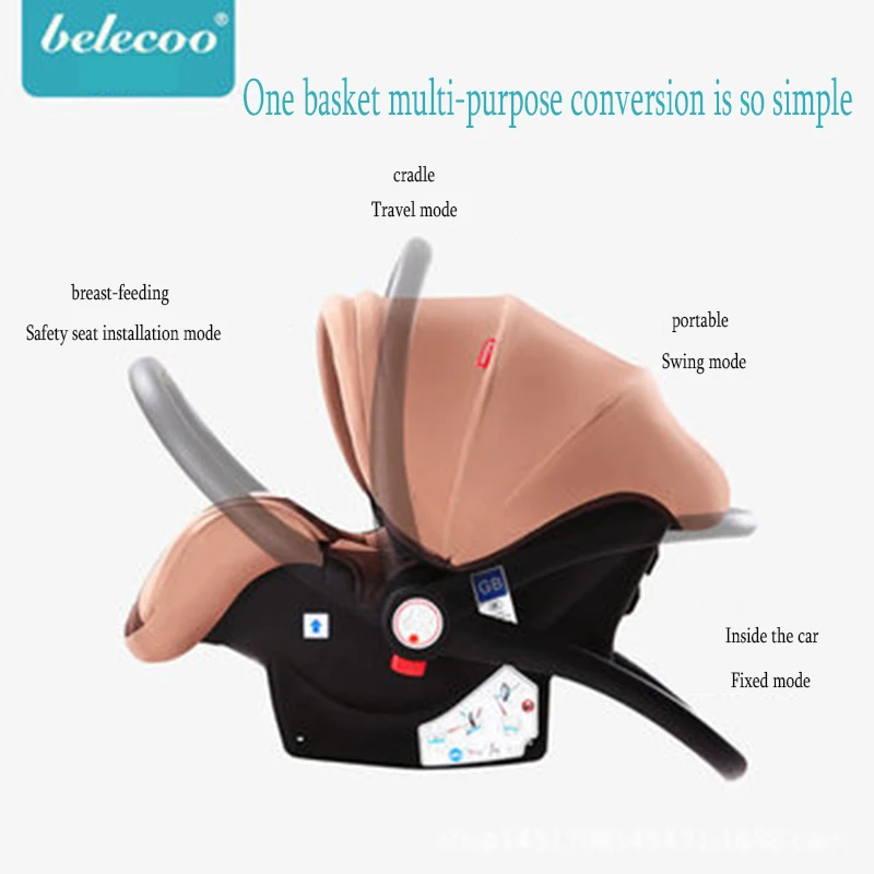 Belecoo высокое ландшафтное детское безопасное сиденье корзина кресло-качалка