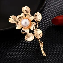Lotus Copper Micro Zircon Brooch Korean-style Cool Corsage Garment accessory Top Grade Coat Brooch Customizable