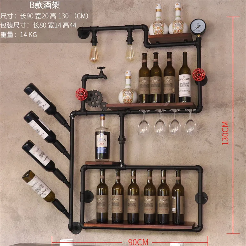 CF3 наклонные типы 1-16 бутылок Современный Железный настенный винный держатель простой подвесной Винный Стеллаж Holde CF