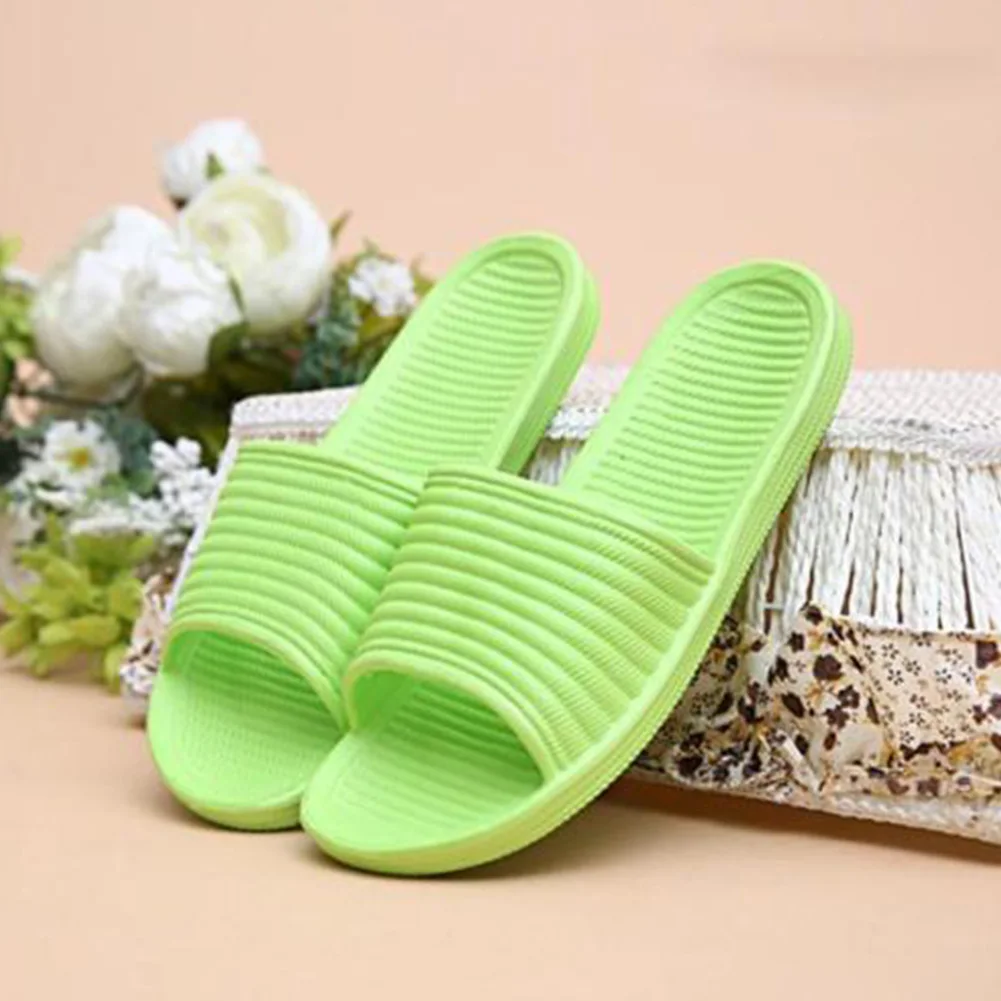 Женские домашние Банные Тапочки на плоской подошве летние сандалии нескользящая