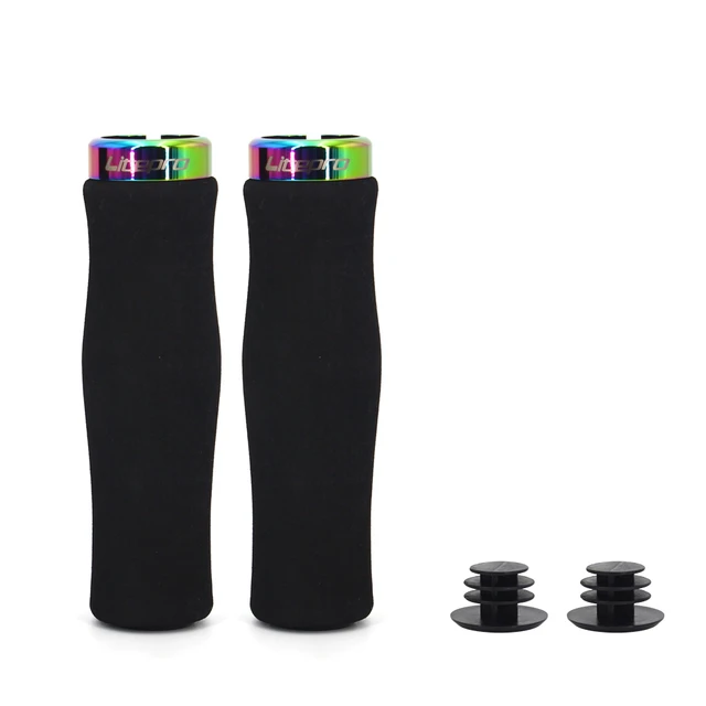 Litepro Bike Grips Bicycle mtb Grips Ultralight Handlebar Grips Bicycle Locking Sponge Hand Grip Bicycle Goods Bike Accessories LP grips colorful