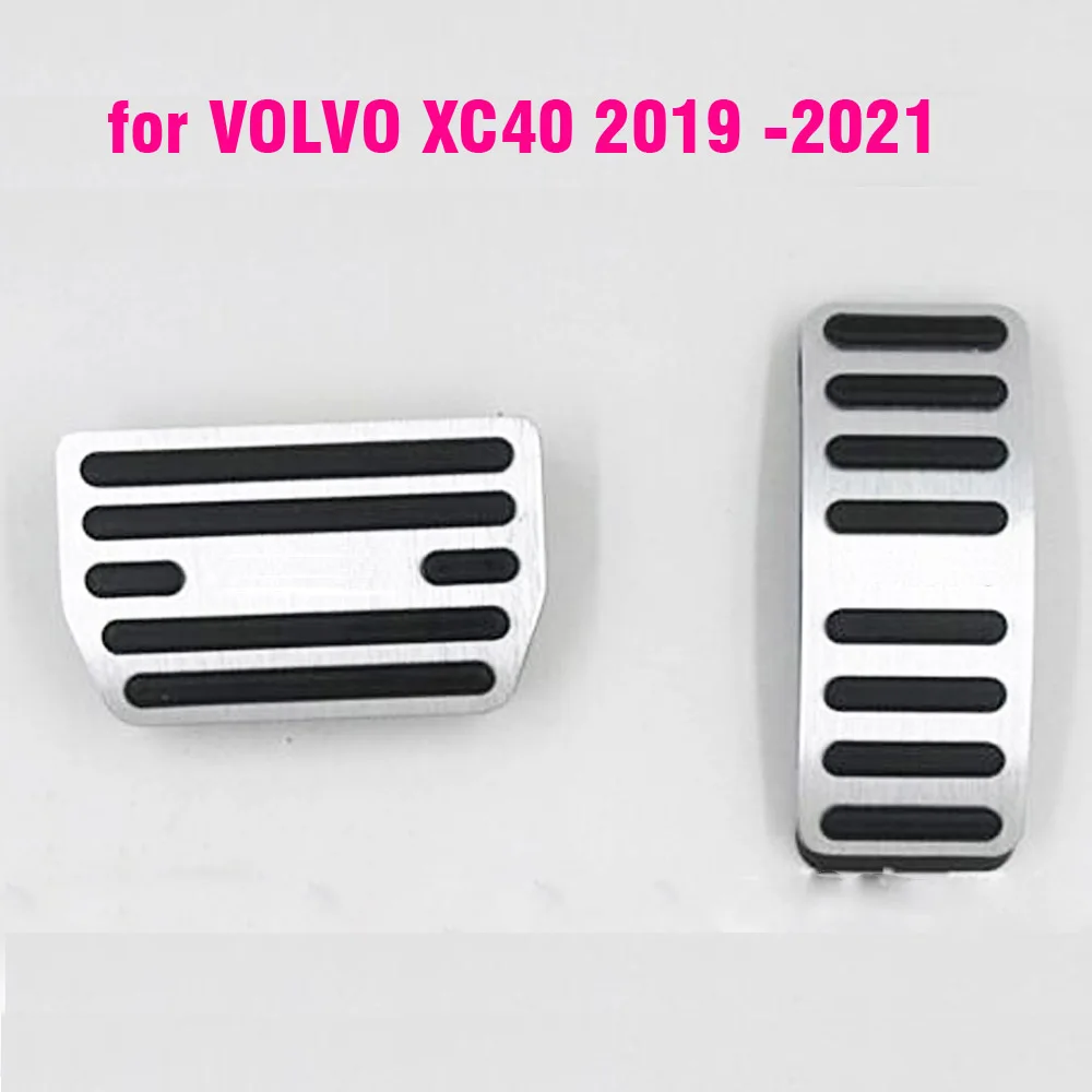 Safety Stainless Steel Fuel Brake Footrest Pedal AT For Volvo XC40 Car Pedals Racing Pedals