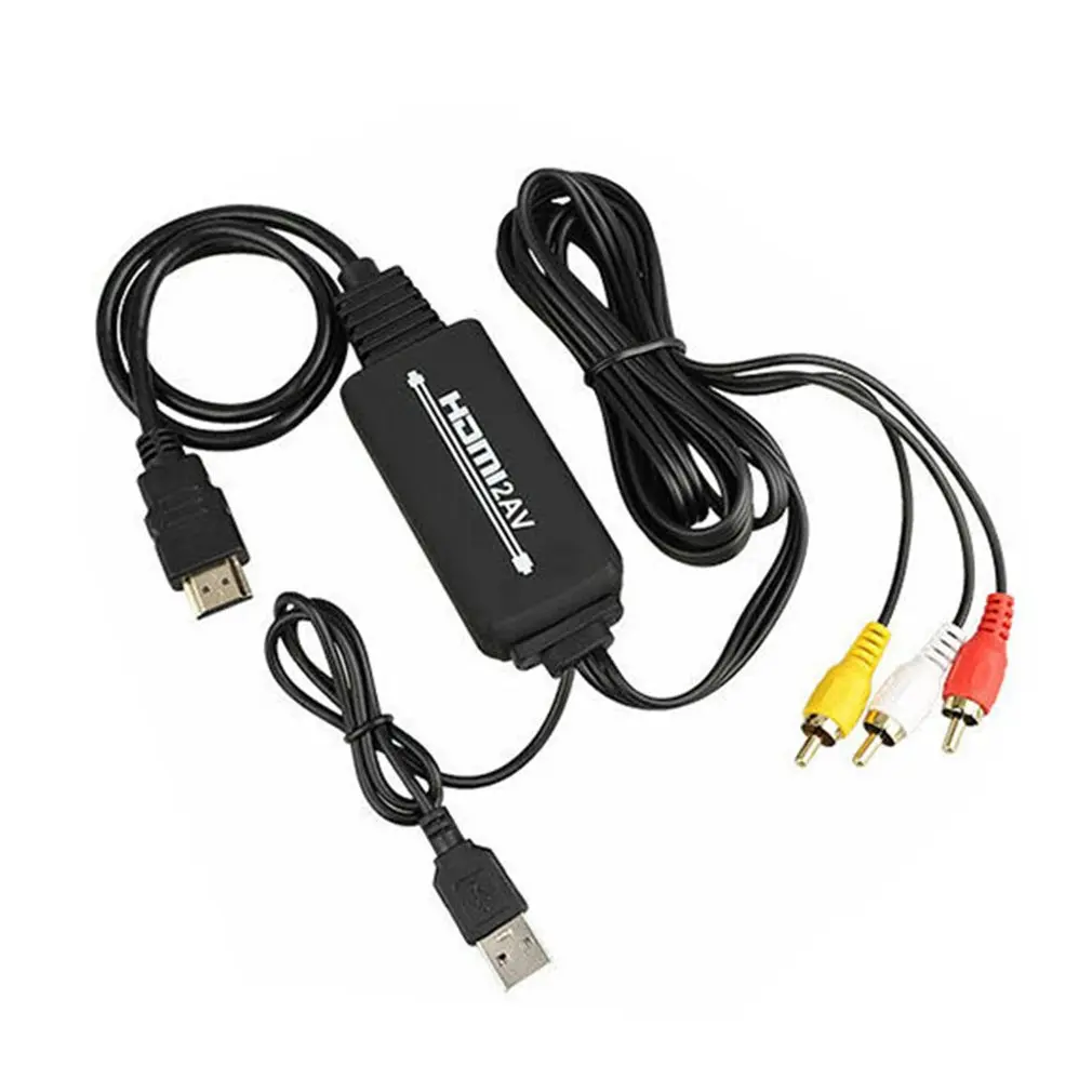 1080P HDMI до 3 RCA AV видео аудиокабель конвертер адаптер для HDTV для PS4 для xbox DVD 1,8 M кабель ПВХ Куртка