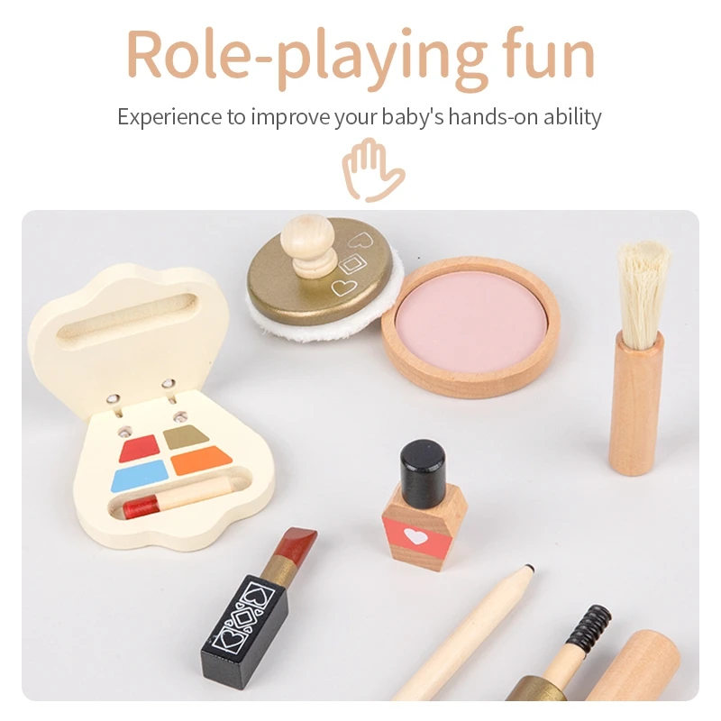 Kids Makeup Toys For Girls Pretend Play Set Educational Montessori Toy  Dressing Cosmetic Princess Hairdress Beauty Fashion Toys