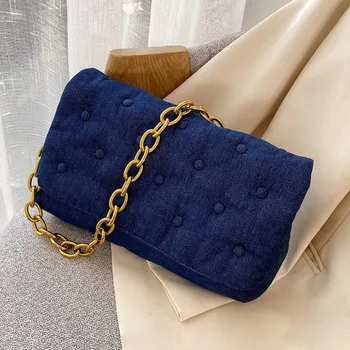 

Branded Handbags and Purses Luxury Women's Fashion Hand Bag Canvas Armpit Bags for Women 2020 Chain Shoulder Bag