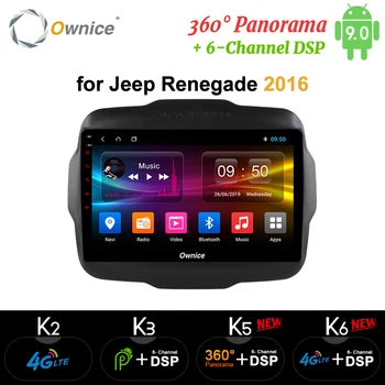 

Ownice k3 k5 k6 Android9.0 Eight Core Car Radio Player DVD GPS Navi for Jeep Renegade 2016 CarPlay 4G LTE 360 Panorama DSP SPDIF