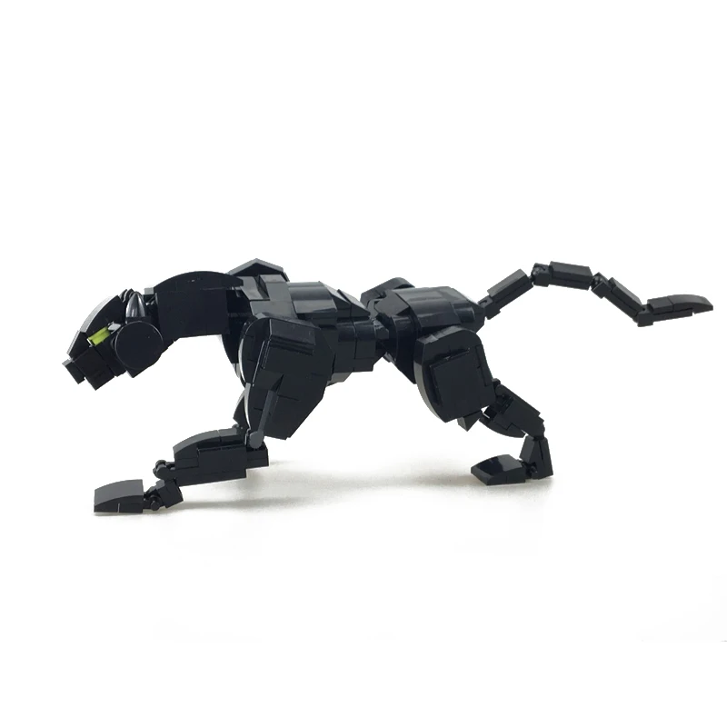 

291pcs Black Leopard Building Blocks Anime Figure Model Toys Action Figure One Piece Simulation Figure Dolls Toys For Children