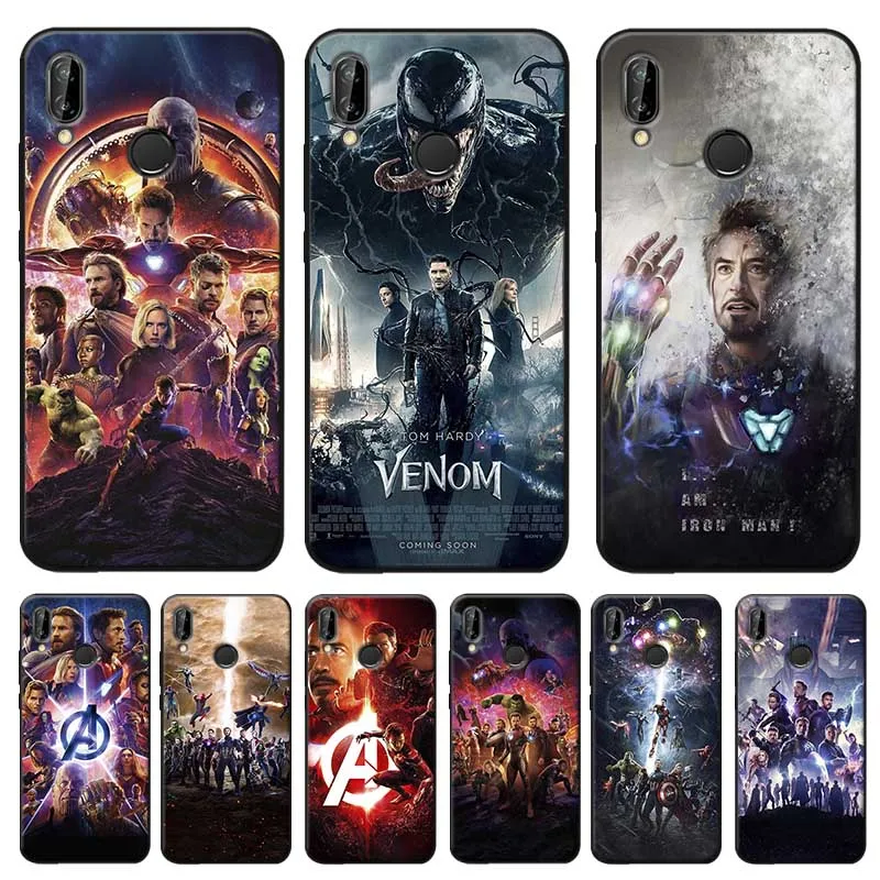 

Captain America Iron Man Avengers Cover for xiaomi redmi note 7 k20 pro 7 note 5 6 4x 7a Clear Soft Silicone Phone Case