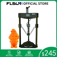 Impressora 3d flsun q5 delta sensor de nível automático retomar pré-montagem tft 32bits placa kossel titan metal kit tmc 2208 usuário primário
