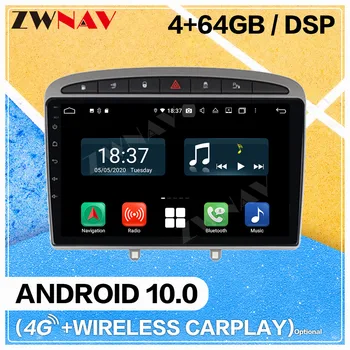 

Carplay Android 10.0 screen Car Multimedia DVD Player for Peugeot 308 308SW 408 GPS Navigation Auto Radio Audio Stereo Head unit