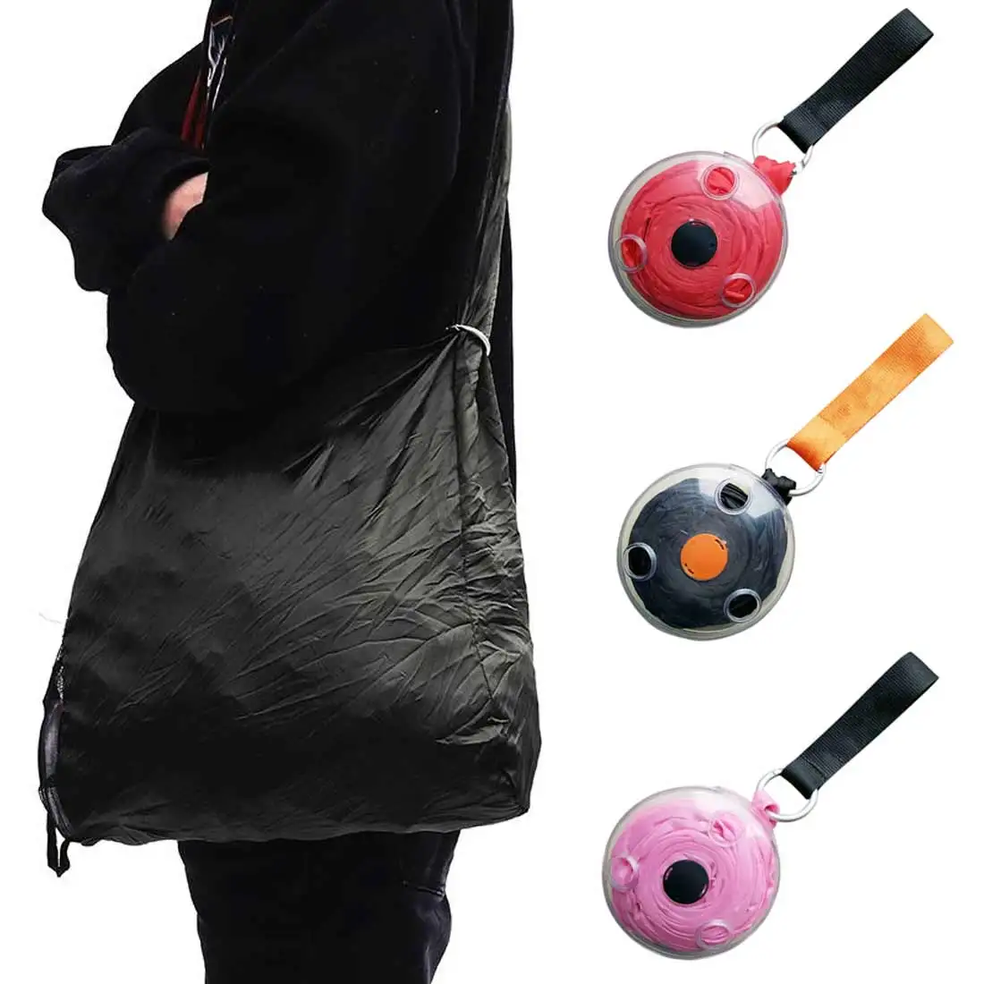 1 шт., Модная креативная сумка для продуктов, складной органайзер для покупок, Экологичная сумка для хранения, многоразовая сумка на плечо, большая емкость, сумка с ручкой