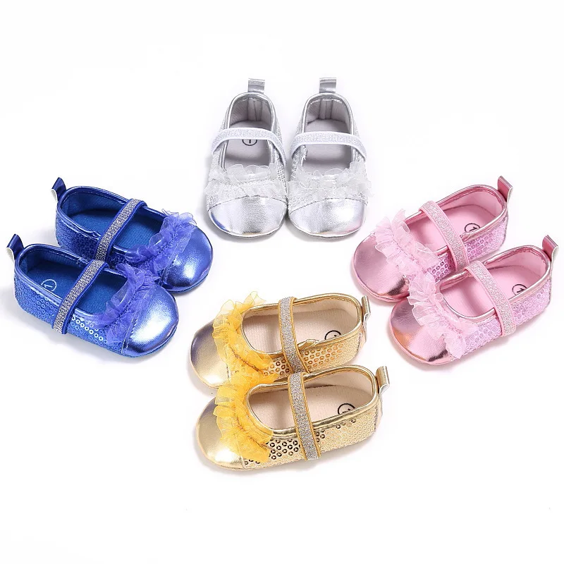 

BABY'S Shoes Spring And Summer New Style 0-1-Year-Old Baby Girl Shoes Soft Bottom Princess Series Toddler Shoes