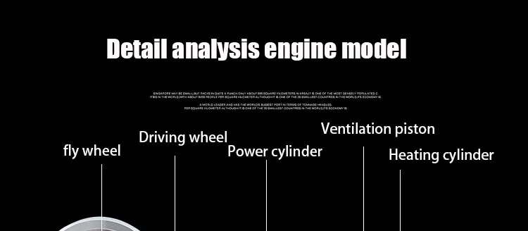 Модель двигателя Стирлинга, генератор, маленький, высокая мощность, два цилиндра/четыре цилиндра, научный эксперимент, механическая модель