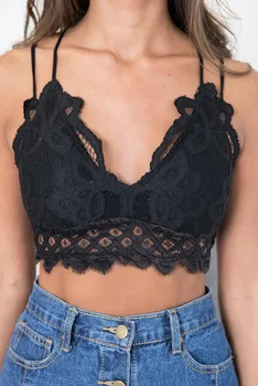 

shi ying Europe and America Camisole Wrap-around Tube Top 2020 New Style Casual Knitted Lace Beauty Back Women's Vest