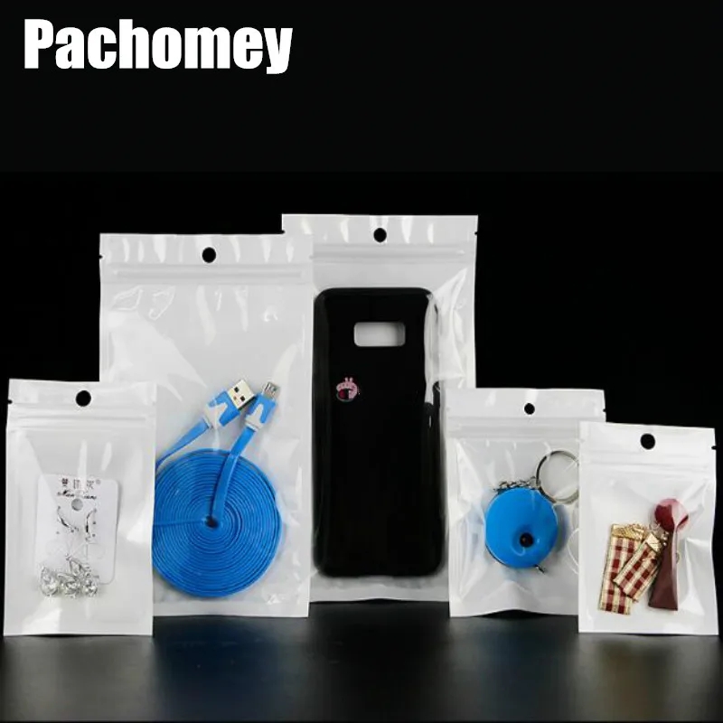 

50pcs/lot Transparent Self Sealing Bags Gift Cloth Storage Pouches Reusable Clear Zip Lock Plastic Packaging Bags 19120101