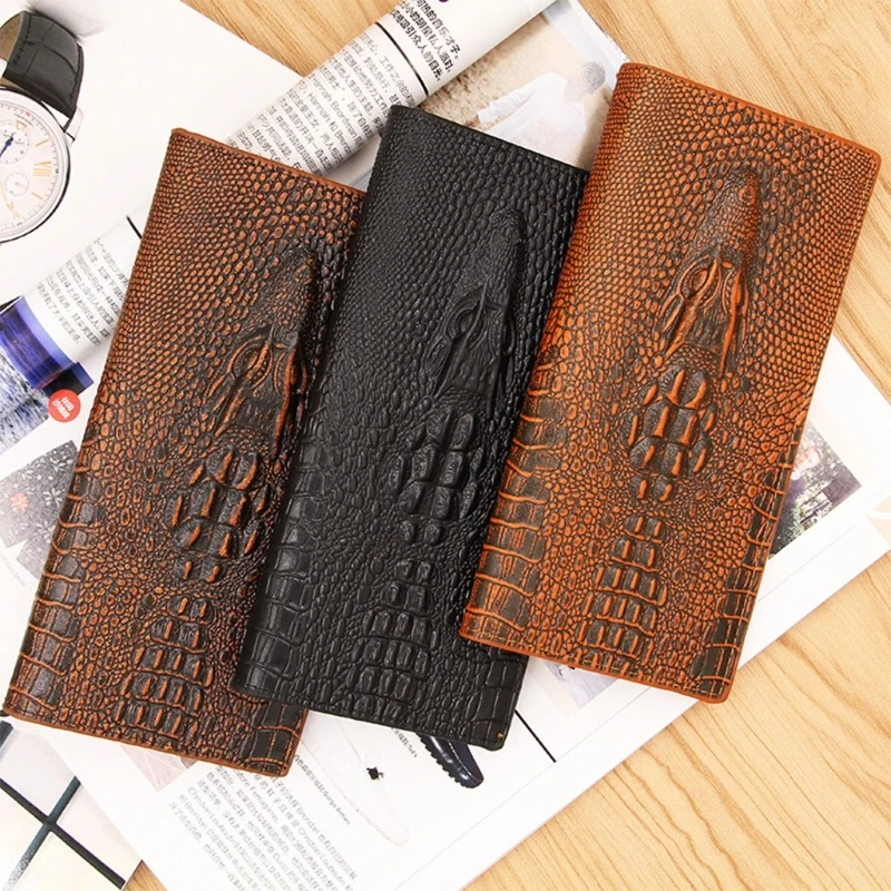 Hot Sale Men's 3D Alligator Wallet Bifold ID Card Holder Purse Case Long Clutch Billfold rBK5Bgmn