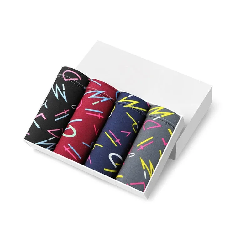 4 шт. Мужское нижнее белье шорты 4-Pack дышащие освежающие камуфляжные Боксеры Нижнее белье 19 осень/зима стиль