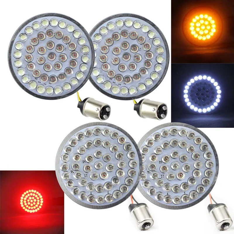 

Motorcycle Turn Signal Indicator Light 1156 or 1157 LED For Harley Sportster XL 883 1200 Iron SuperLow Softail Dyna Touring CVO