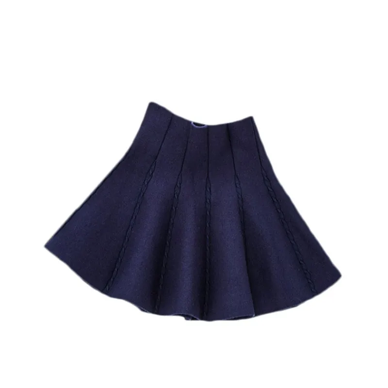 Knit Skirts For Girls Fashion Children's Short Tutu Skirt Autumn Winter For Girl Birthday Party