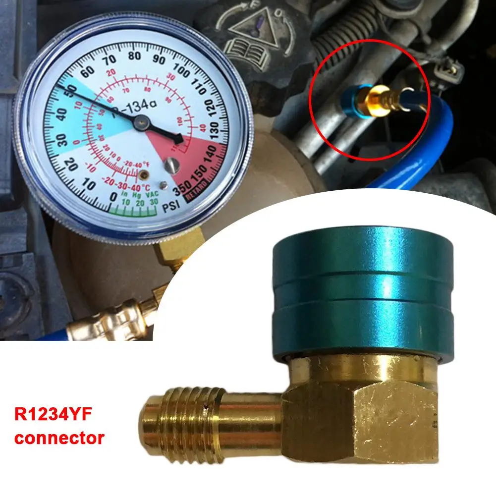 

R1234YF Automotive Air Conditioning Refrigerant Fluorine Quick Coupler Simple Joint Adding Liquid Connector QC1234L Accessories