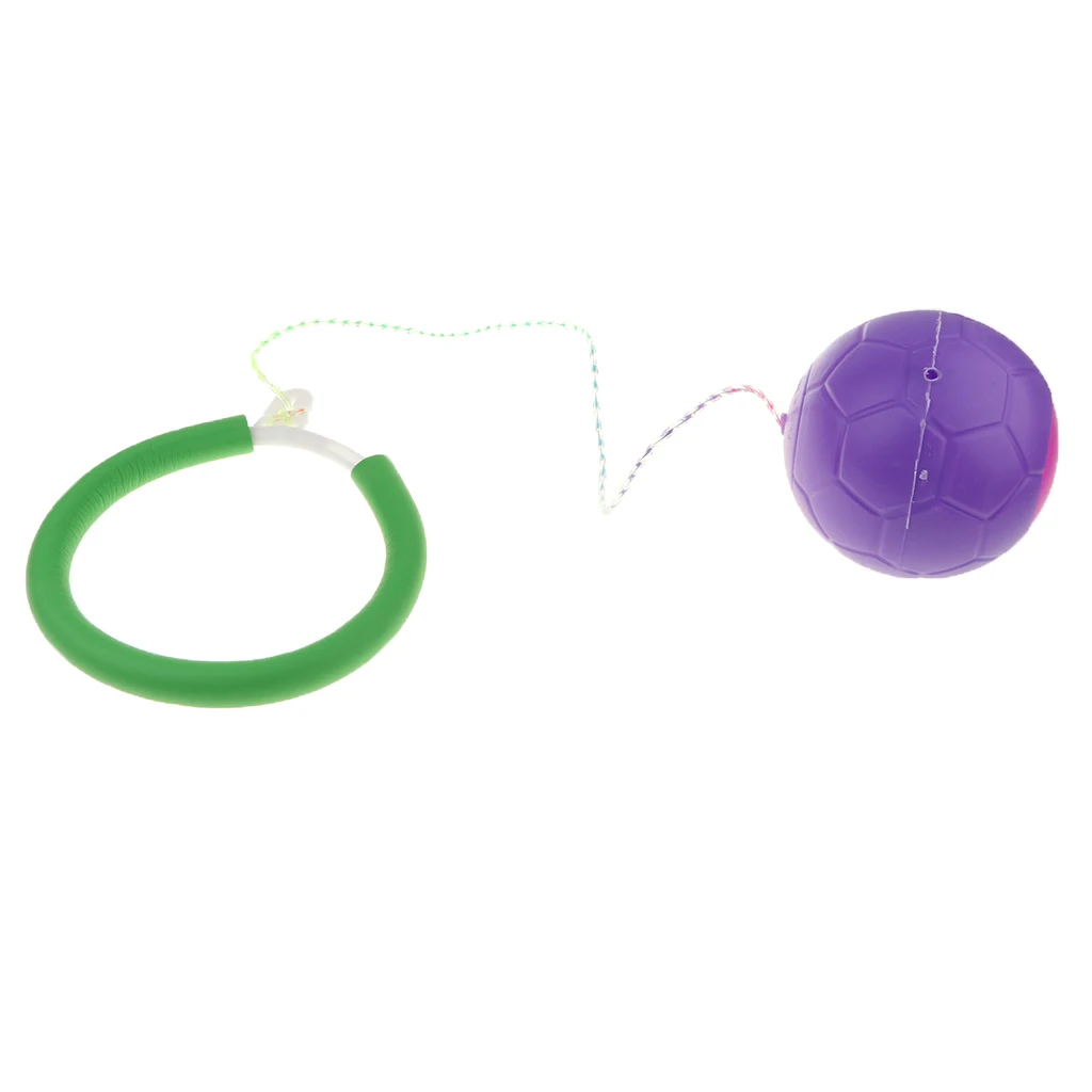 6 Colors for Choice Outdoor Sports Playground Exercise Activity Toys Kids Fitness Ankle Skip Ball Hop the Rope Swinging Toy 