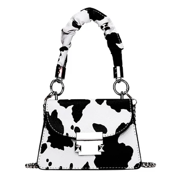 

Fashion Animal Pattern Women Shoulder Bag Pleated Handle Chain Small Handbags Female PU Leather Casual Travel Crossbody Satchel