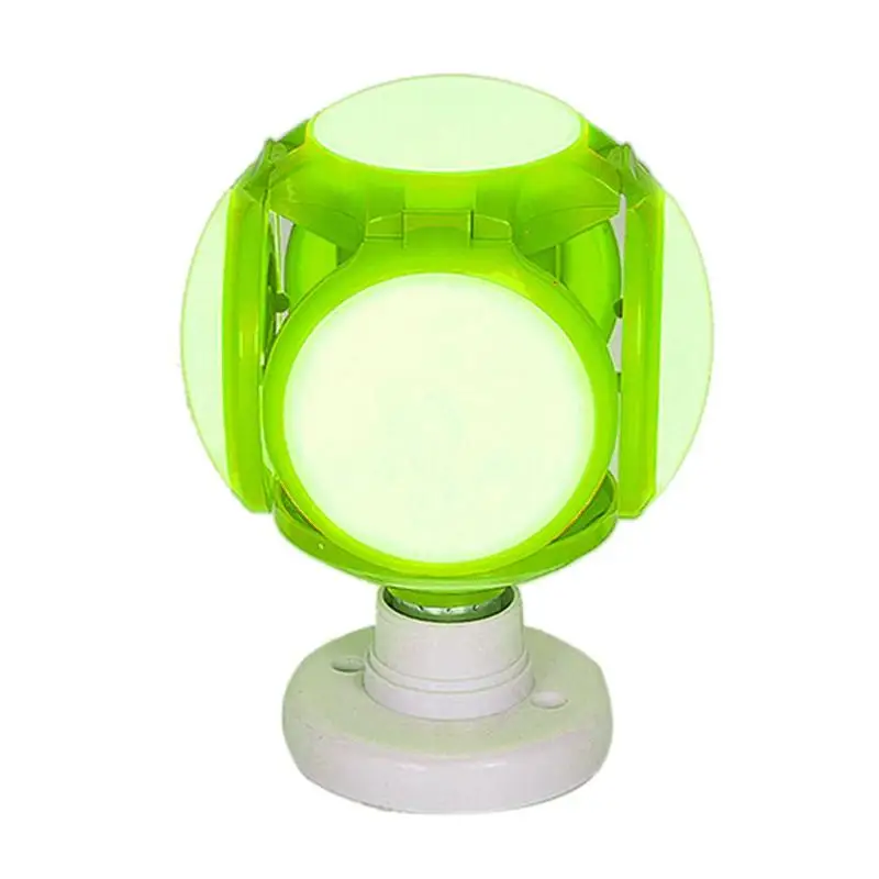120LED E27 40 Вт деформируемая игрушка фонарик в виде футбольного мяча 110-265V лампа UFO потолочные лампы дневного света - Цвет: Зеленый