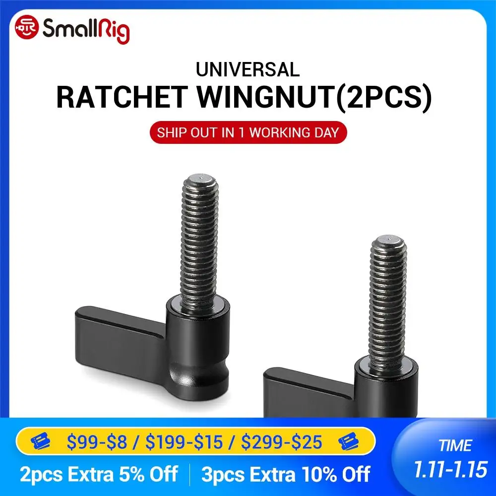 SmallRig черная трещотка гайка с резьбой M5 18 мм упаковка из двух 1837|threading thread|thread black |