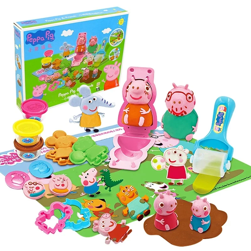 Новинка, 1 шт., подлинный набор теста Peppa Pig, для пикника, пикника, кекса или Мега теста, Набор для игры, игрушки для семьи и друзей peppa