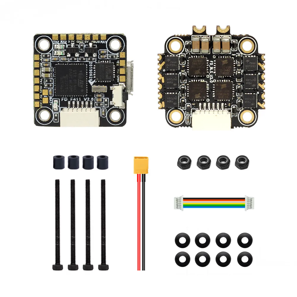 HGLRC FD413 стек 16x16 2-4S F411 Контроллер полета 13A BLS 4в1 ESC для FPV гоночного дрона