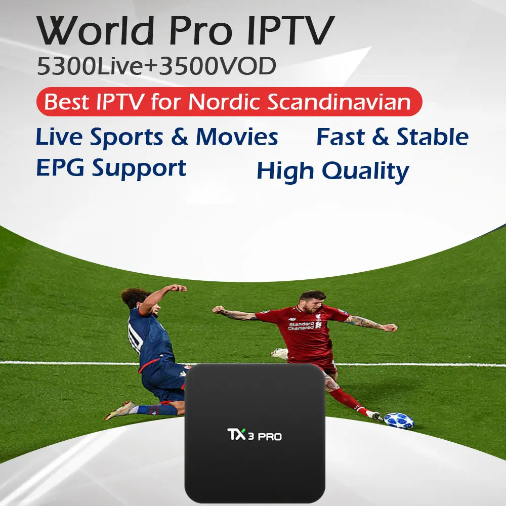 TX3Pro Android tv Box скандинавский IPTV 1G/8G Amlogic S905W Четырехъядерный 4K Wifi Smart tv Box Нидерланды скандинавский Испания Турция IP tv