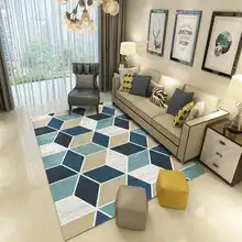 Лидер продаж Модные Nordic геометрический Коврик Современная Большая площадь ковры для спальни Гостиная кухня Холл домашний декор коврики