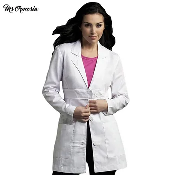 

MSORMOSIA clothing nurse uniform medical service coat white medical clothing protect lab coats long-sleeve Laboratory uniform