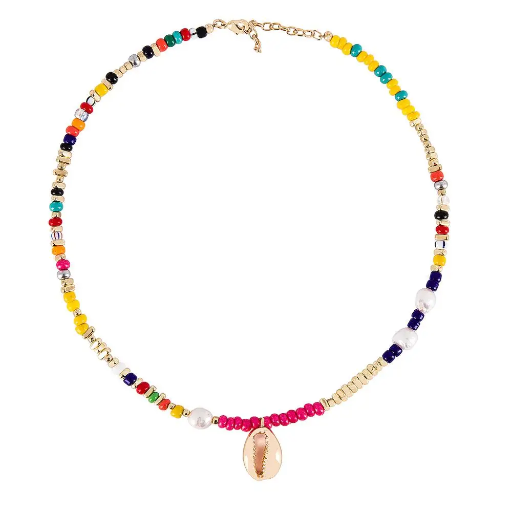 Visco девушка bijoux воротник лучшие друзья колье ожерелье wicca Ведьмак ривердейл ожерелье joyeria радужные бусы жемчужное ожерелье женщин аксессуары - Окраска металла: necklace