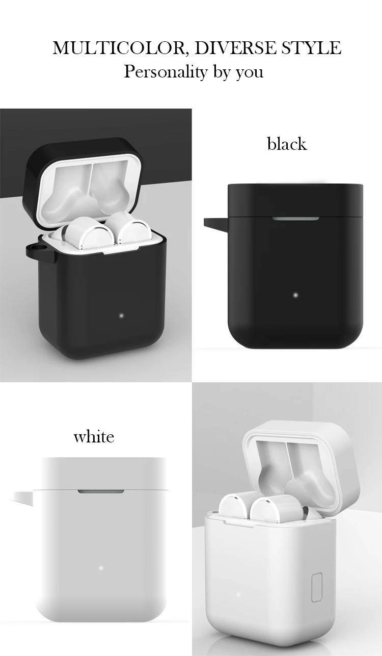 Силиконовый чехол для Xiaomi Airdots Pro ударопрочный наушник защитная сумка-чехол для Xiaomi Air гарнитура TWS аксессуары с крюком