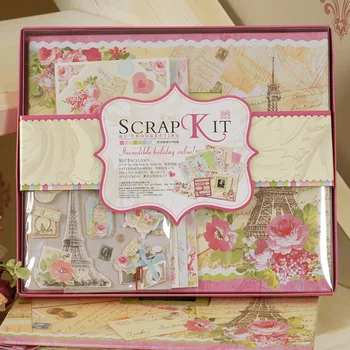 

ENOGREETING floral diy photo album kit with paper stickers to do own picture
