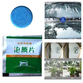 

1pcs=4L Water Car Windshield Glass Wash Cleaner Compact Effervescent Tablets Detergent Cleaning Window Repair Auto Accessories