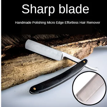 

Black Wood Thin Blade Vintage Razor Shaving Knife Manual Razor Vintage Razor Sharp Christmas Gifts G1125