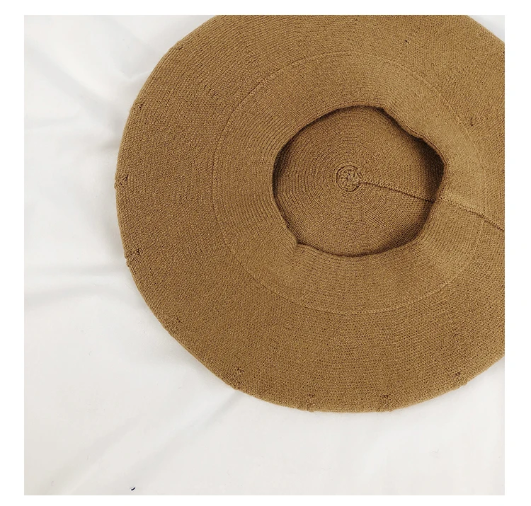 Wool Beret Hat New Winter Women's Casual Beret Caps British Artist Beret Hat Pumpkin Hat