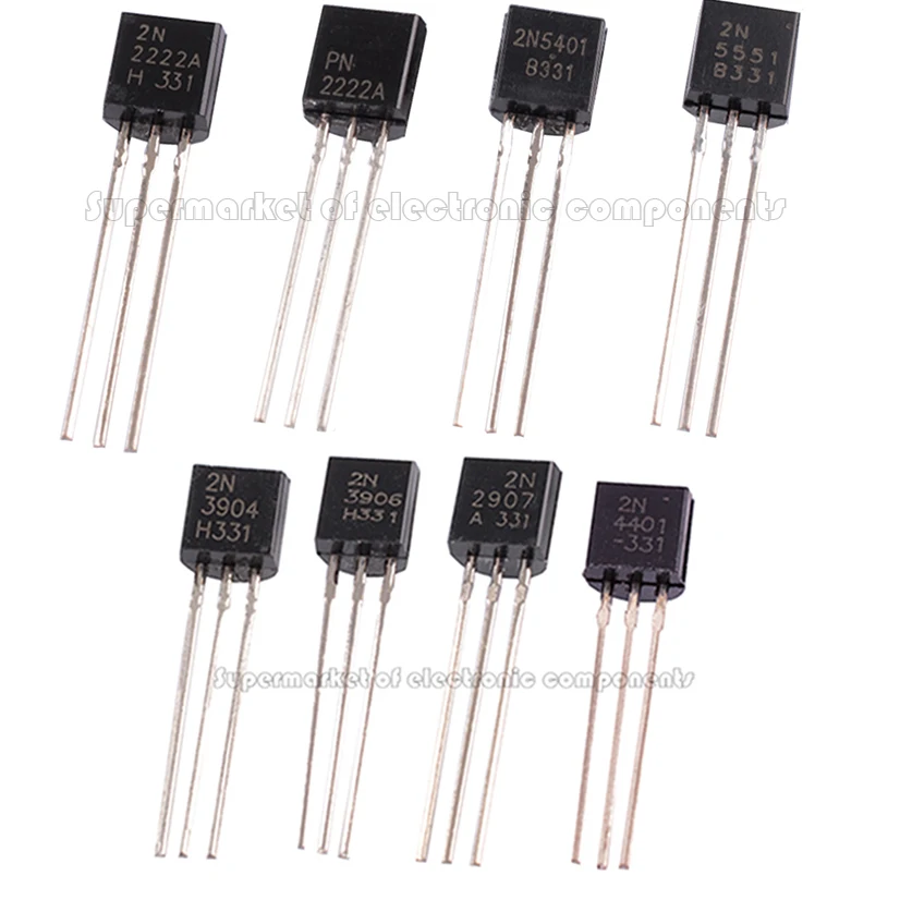 50 шт. 2N3904 2N3906 2N2907 2N4401 2N2222 PN2222 2N5401 2N5551 TO-92 TO92 транзистор новый | Электронные