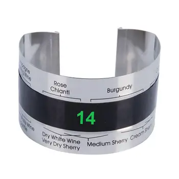 

Lcd Electric Red Wine Digital Thermometer Bracelet Thermometer Grape Red Wine Temperature Sensor For Beer Home Brewing