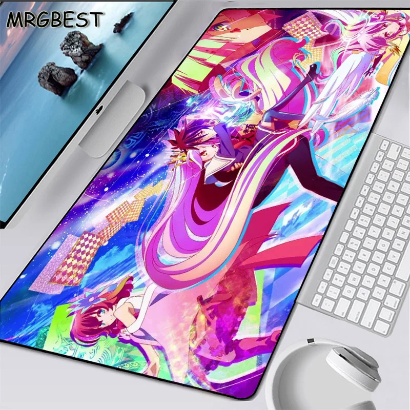 

MRGBEST No Game No Life Anime Game Large Mouse Pad Game Player Computer Durable Rubber Mousepad Keyboard Desk Non-slip Mat Csgo