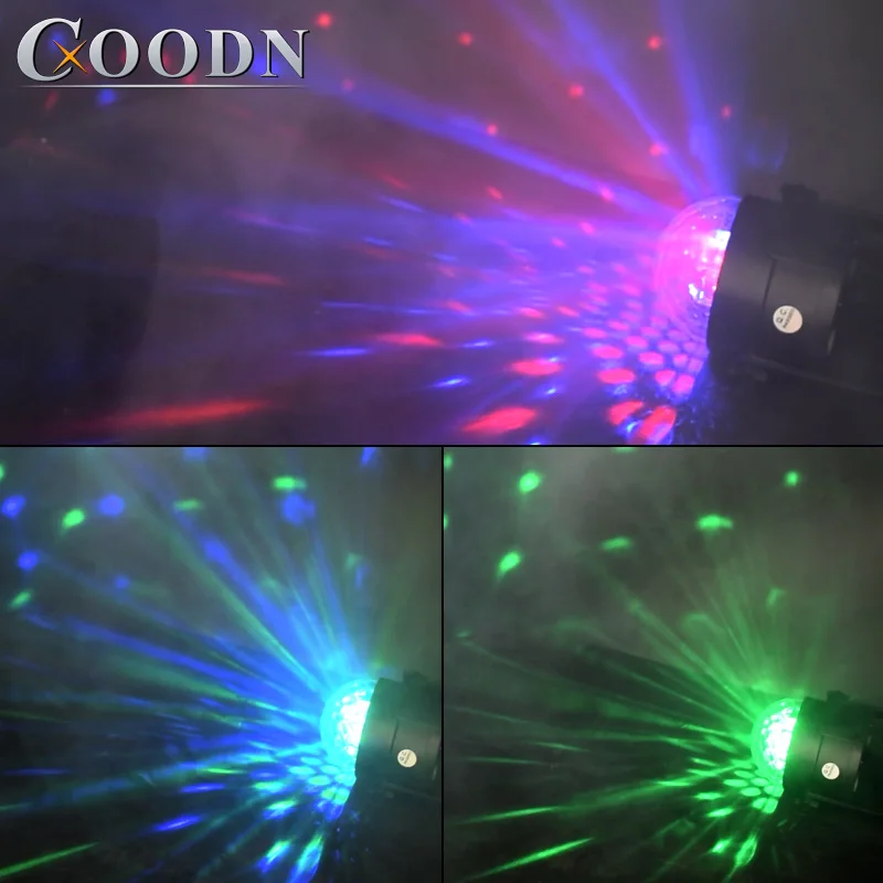 Мини Голосовое управление RGB светодиодный сценический светильник кристалл магический шар Звуковое управление лазерный сценический светильник для дома вечерние Диско клуб DJ светильник s